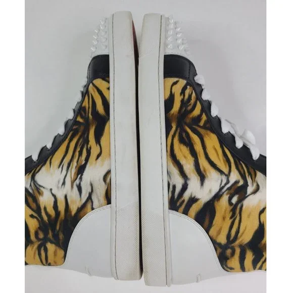 CHRISTIAN LOUBOUTIN Lou Spikes BENGAL Trainers Sneakers - 44 / 11 - Picture 8 of 11